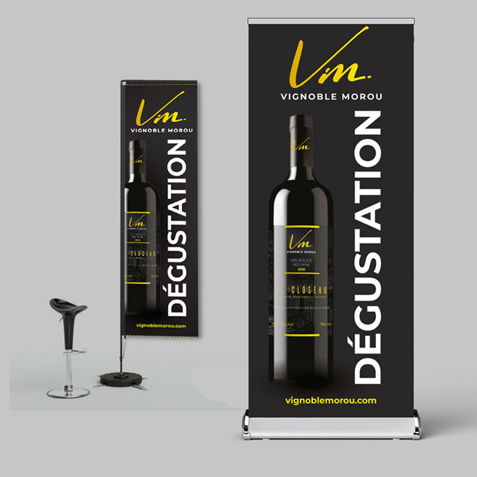 Présentatoir le Vignoble Morou